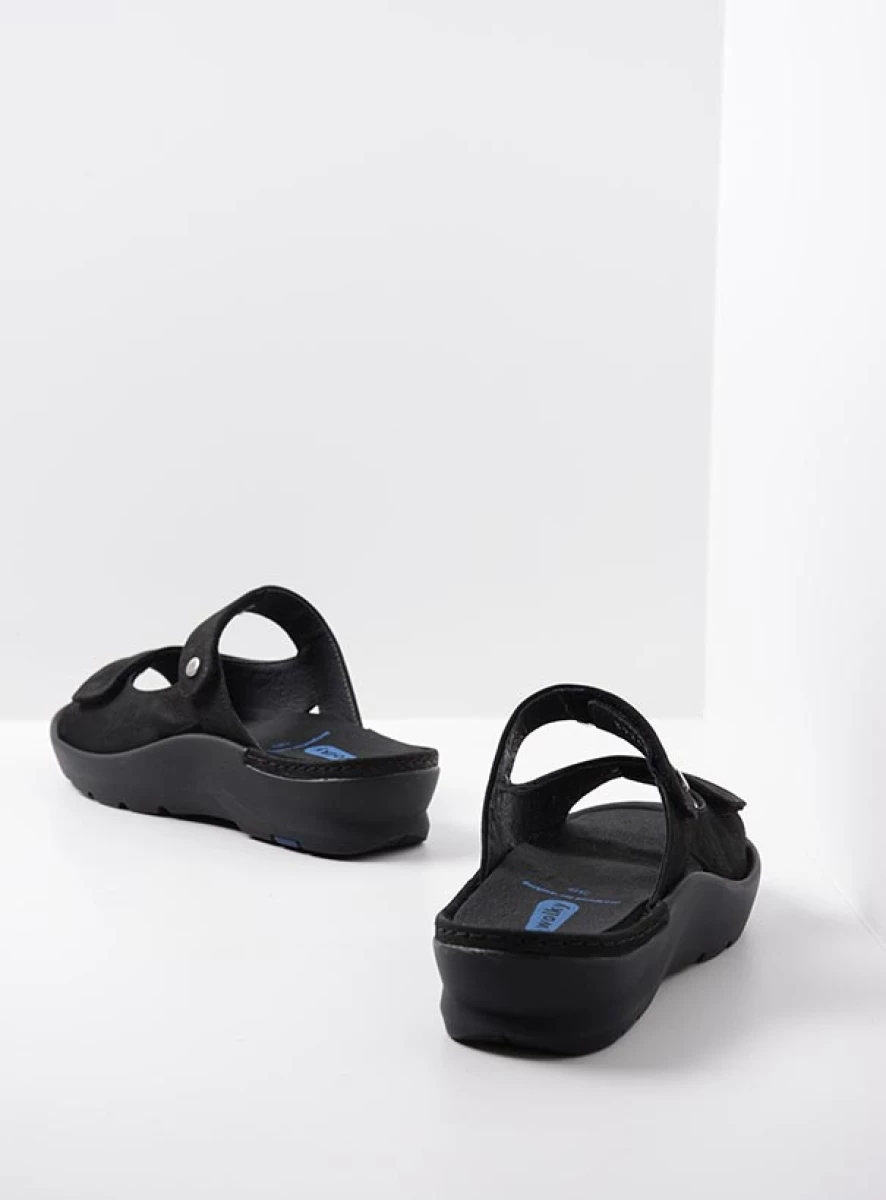 wolky sandals 03926 zaandam 11000 black nubuck back