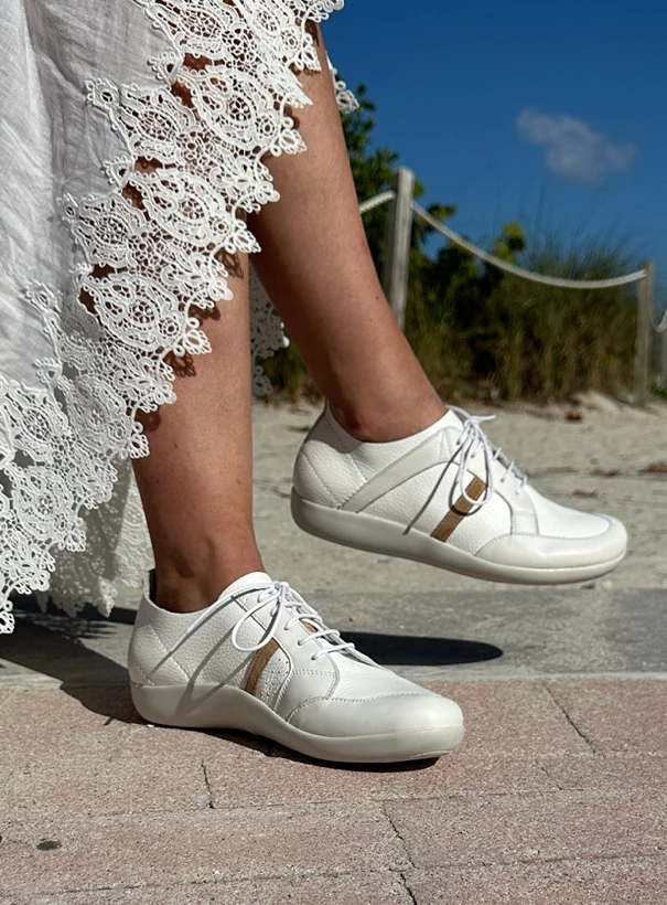 wolky lace up shoes 04085 easy going 71101 white leather detail