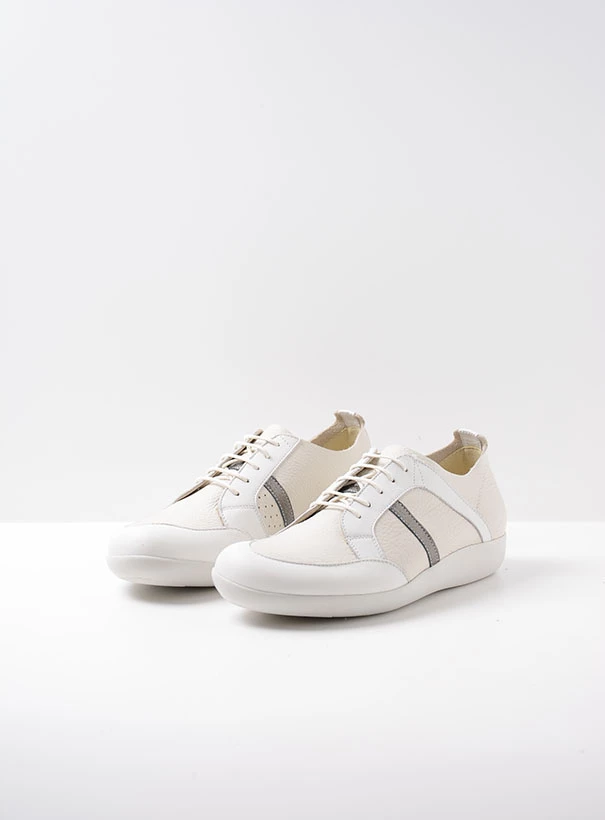 wolky lace up shoes 04085 easy going 71120 offwhite leather front