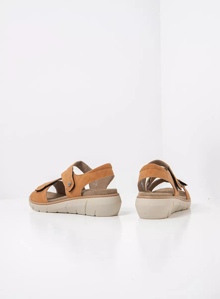 Wolky Sandals 04106 Ikaria 05420 tan vegan biocare
