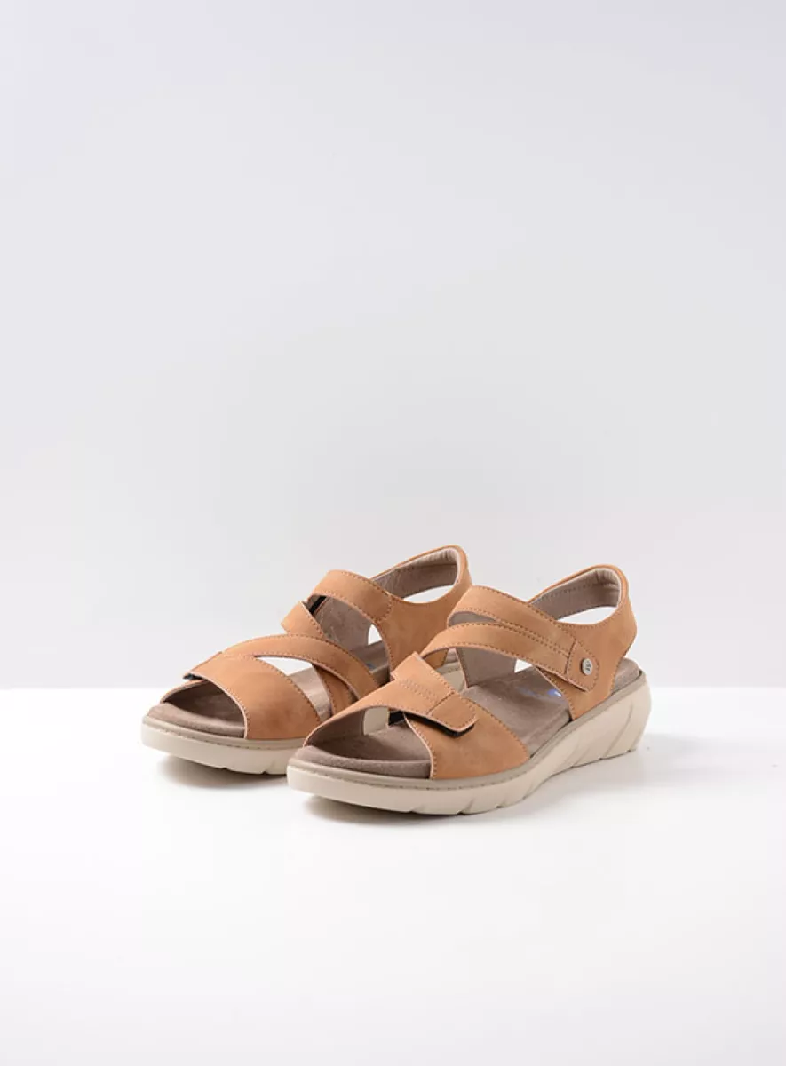 Wolky Sandals 04106 Ikaria 05420 tan vegan biocare