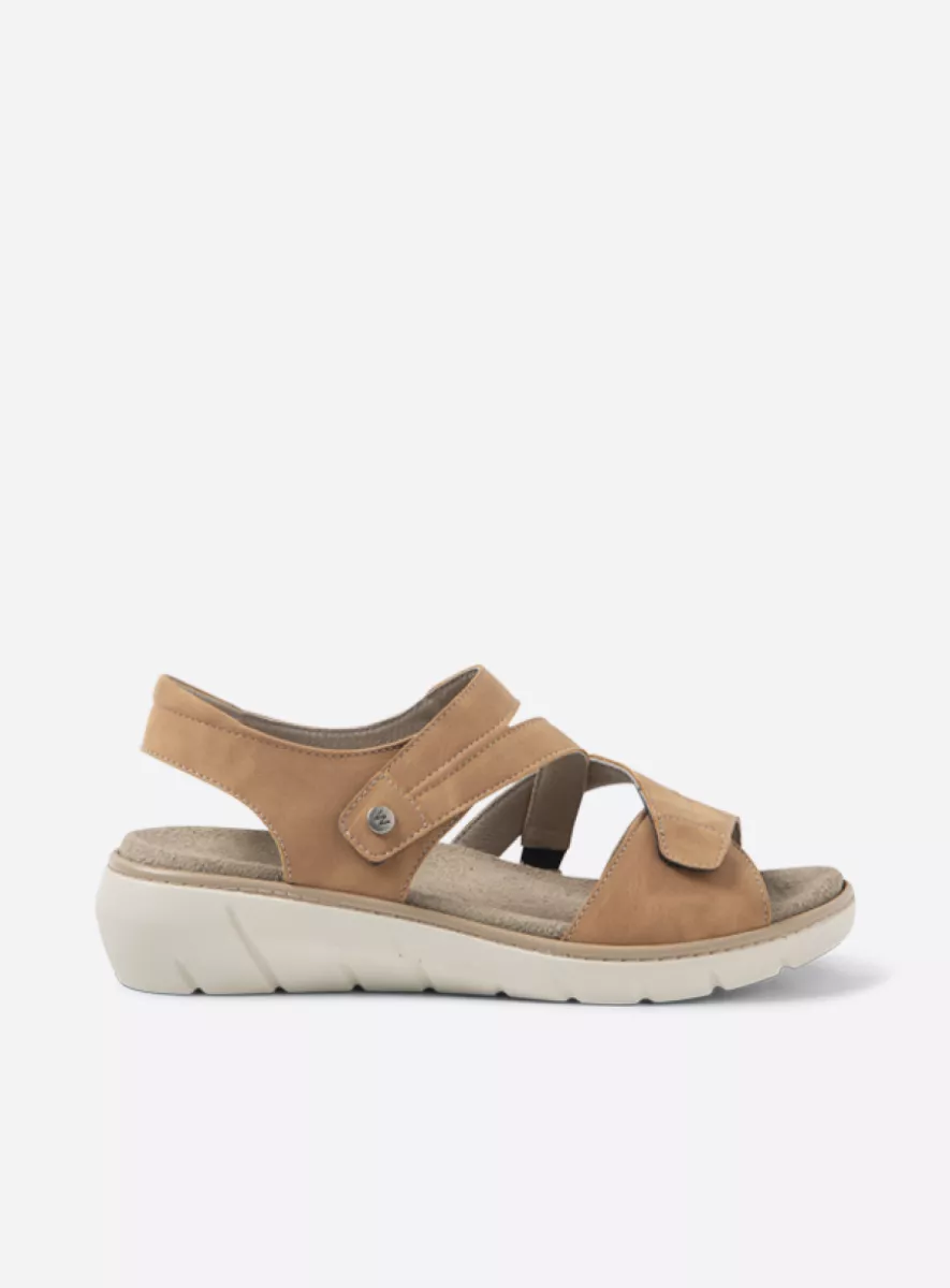 Wolky Sandals 04106 Ikaria 05420 tan vegan biocare