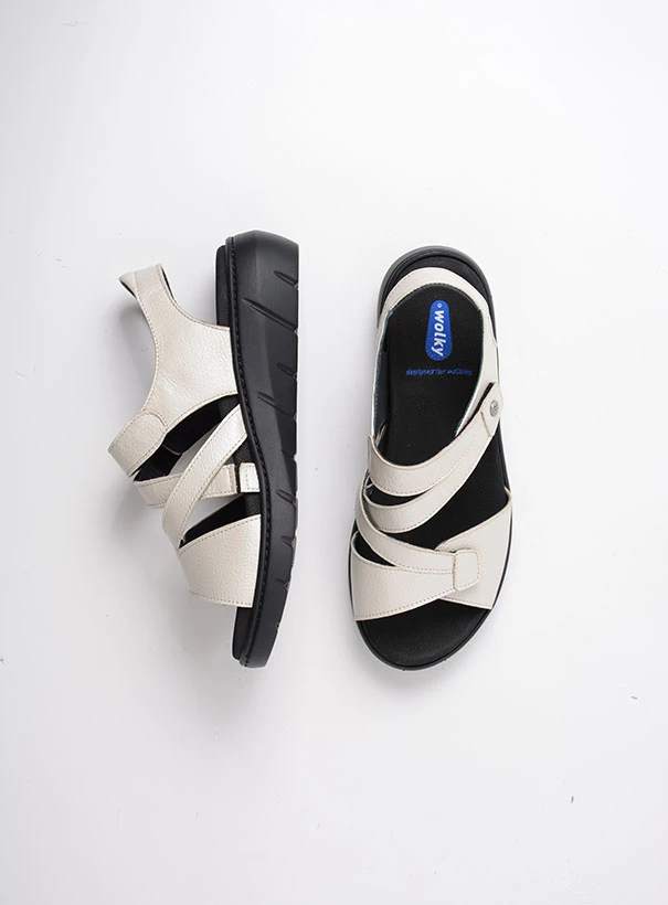 wolky sandals 04106 ikaria 32120 offwhite leather top