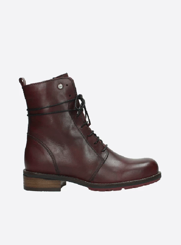wolky mid calf boots 04432 murray 20510 burgundy leather