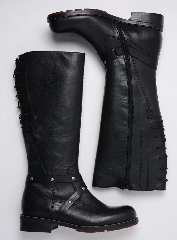 wolky long boots 04433 belmore 20000 black leather top