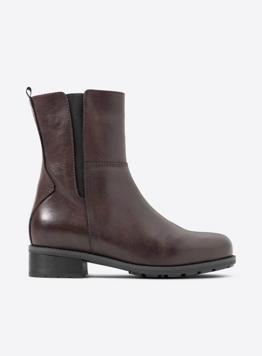 Wolky Neola - burgundy leather Boots for women