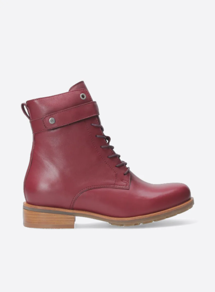 Wolky Biker boots 04485 Sutton 20551 burgundy leather