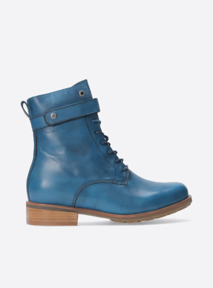 Wolky Biker boots 04485 Sutton 20880 petrol leather