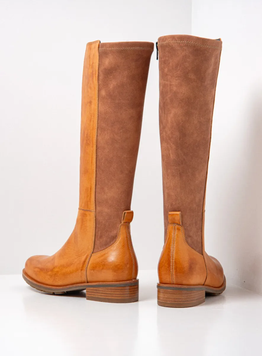 Wolky Hampton - tan leather Boots for women