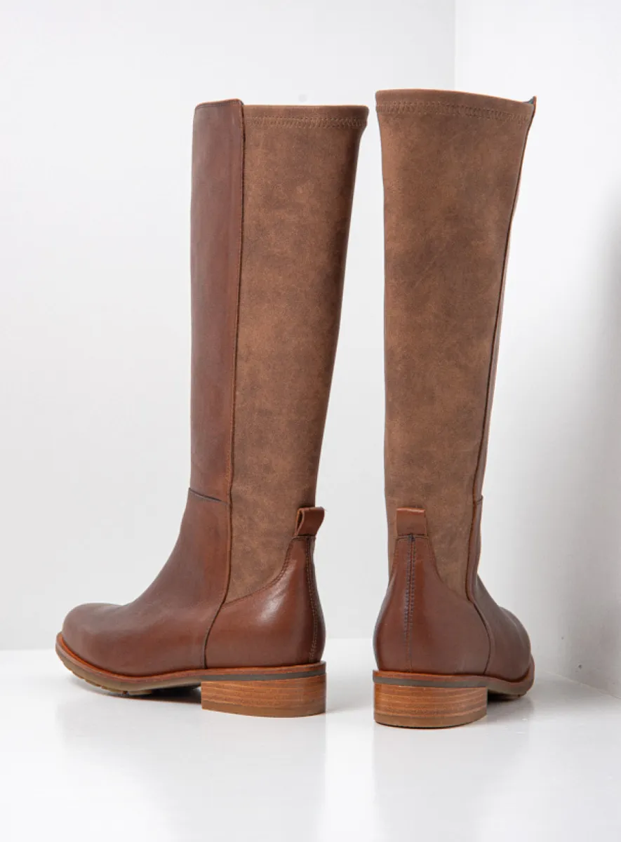 Wolky Hampton - cognac leather Boots for women