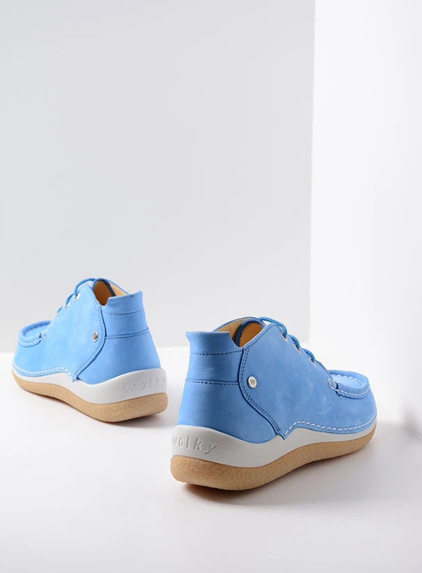 wolky low lace up shoes 04526 rosella 10815 sky blue nubuck back
