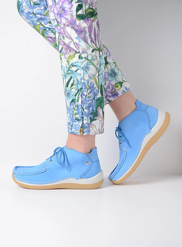 wolky low lace up shoes 04526 rosella 10815 sky blue nubuck sfeer