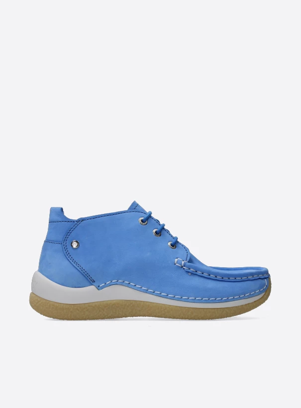 wolky low lace up shoes 04526 rosella 10815 sky blue nubuck