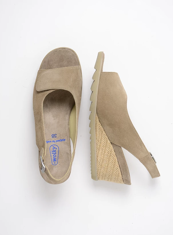 wolky sandals 04680 murcia 40150 taupe suede top