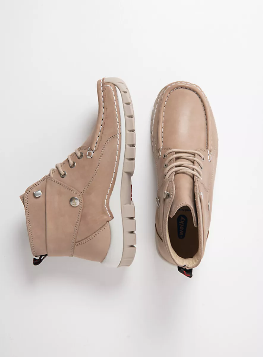 Wolky Lace up boots 04700 Jump 36125 safari effect leather