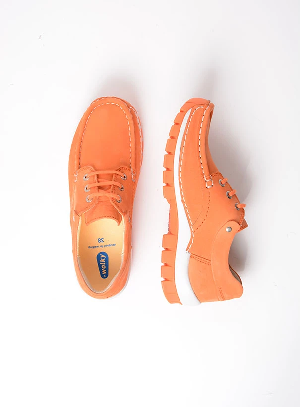 wolky comfort shoes 04701 fly summer 10557 nubuck orange top