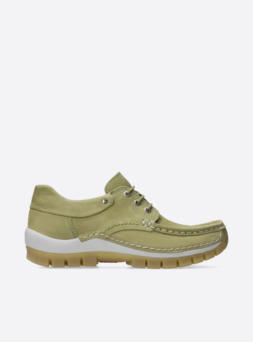 Buy your Wolky Fly Summer light green nubuck shoes online Wolky