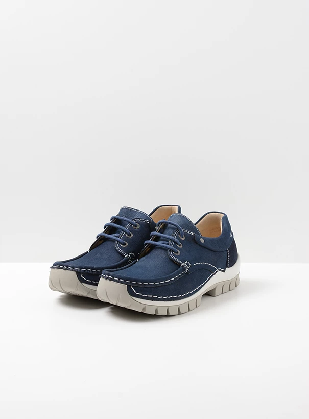 wolky comfort shoes 04701 fly summer 11820 denim nubuck front