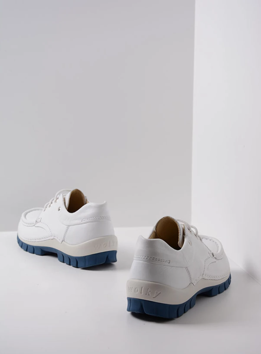 Wolky Lace up shoes 04701 Fly Summer 20185 white/blue leather