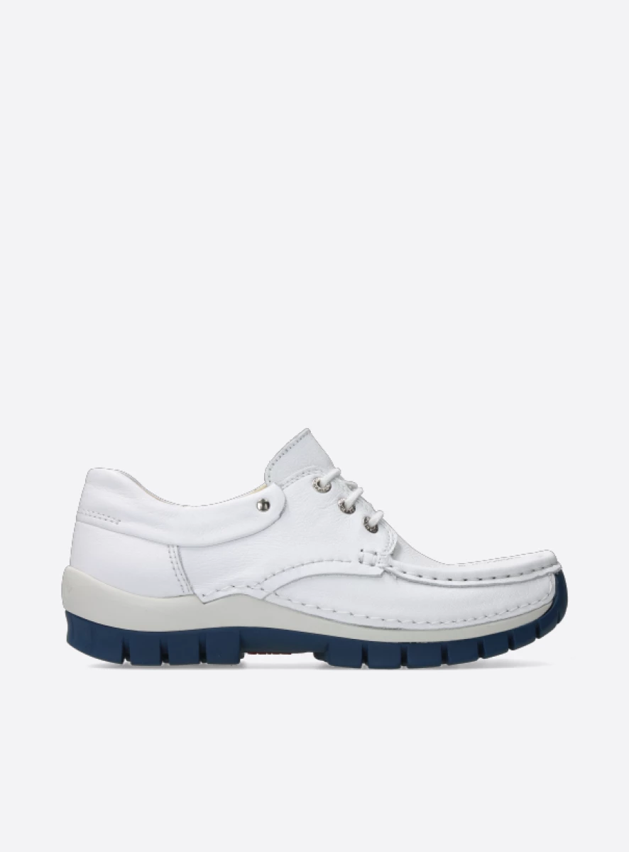 Wolky Lace up shoes 04701 Fly Summer 20185 white/blue leather