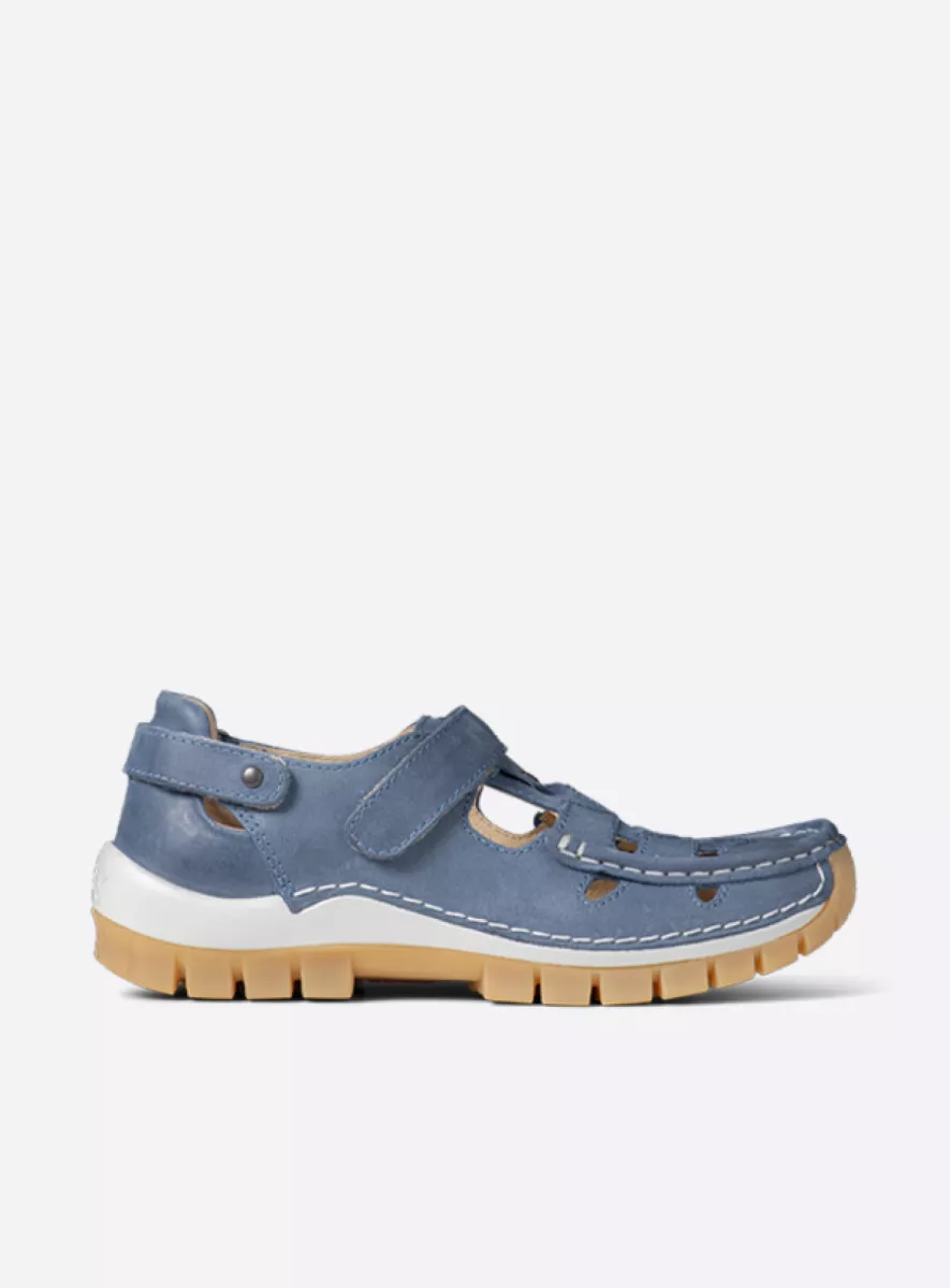 Wolky Comfort shoes 04703 Move 12840 jeans nubuck