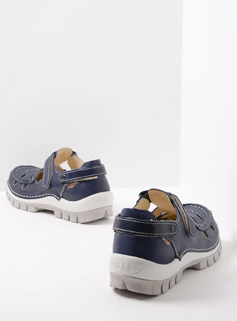 wolky comfort shoes 04703 move 35870 blue summer leather back