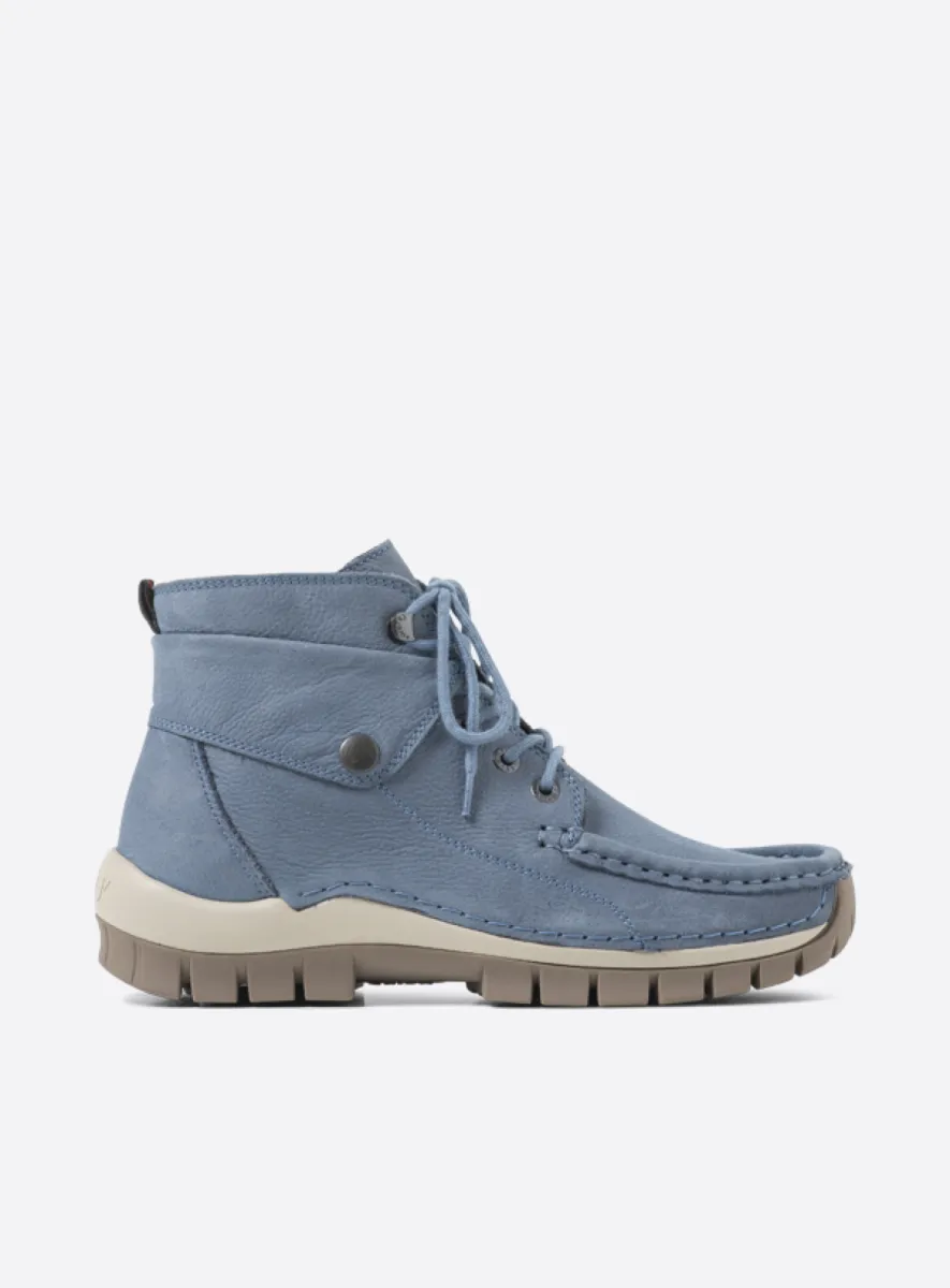 Wolky Lace up boots 04725 Jump 11840 jeans nubuck