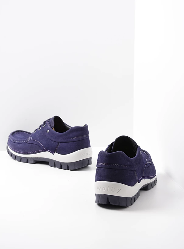 wolky low lace up shoes 04726 fly 11600 purple nubuck back