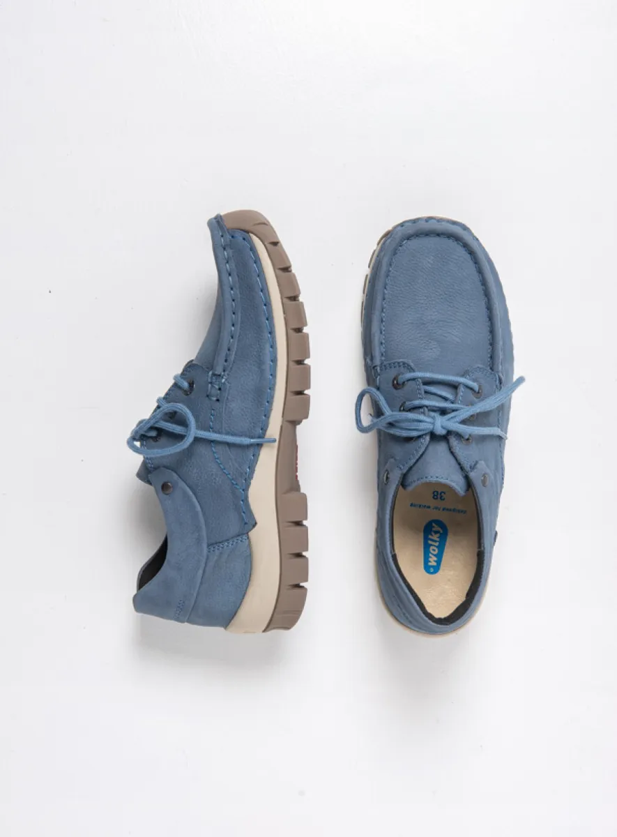 Wolky Fly - jeans nubuck Arch support shoes for women