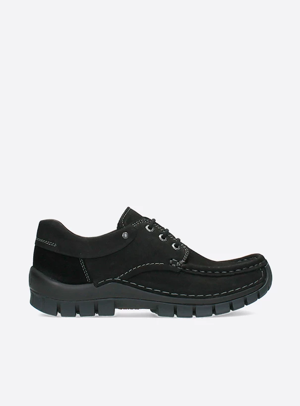 wolky low lace up shoes 04726 fly 16000 black nubuck