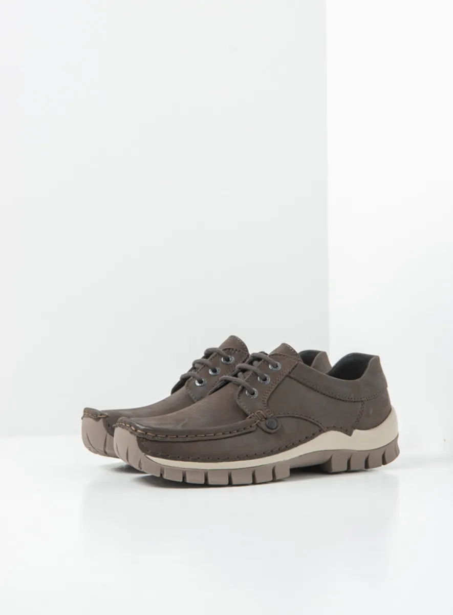 Wolky Seamy Fly - brown effect leather Arch support shoes for women