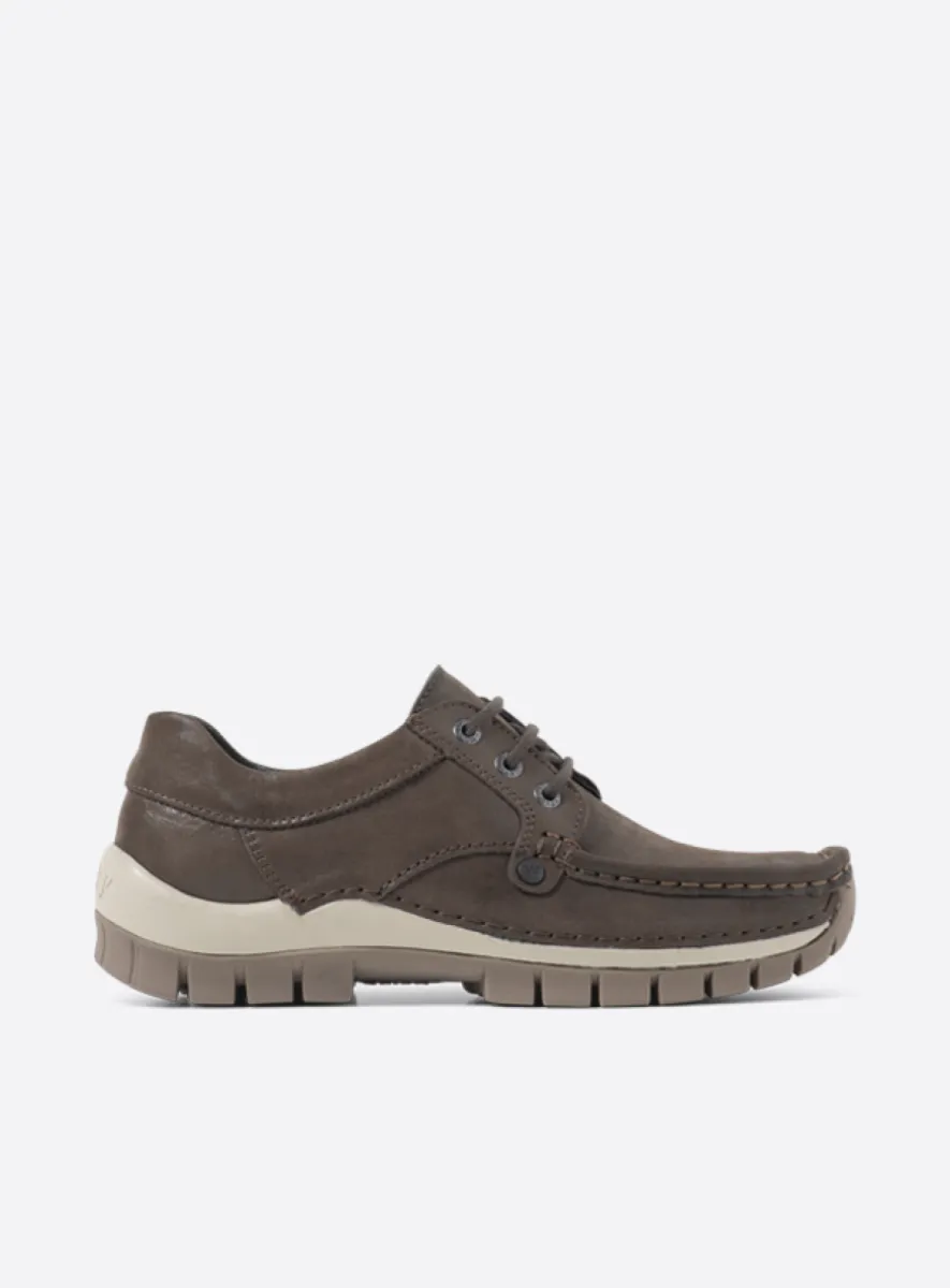 Wolky Seamy Fly - brown effect leather Arch support shoes for women