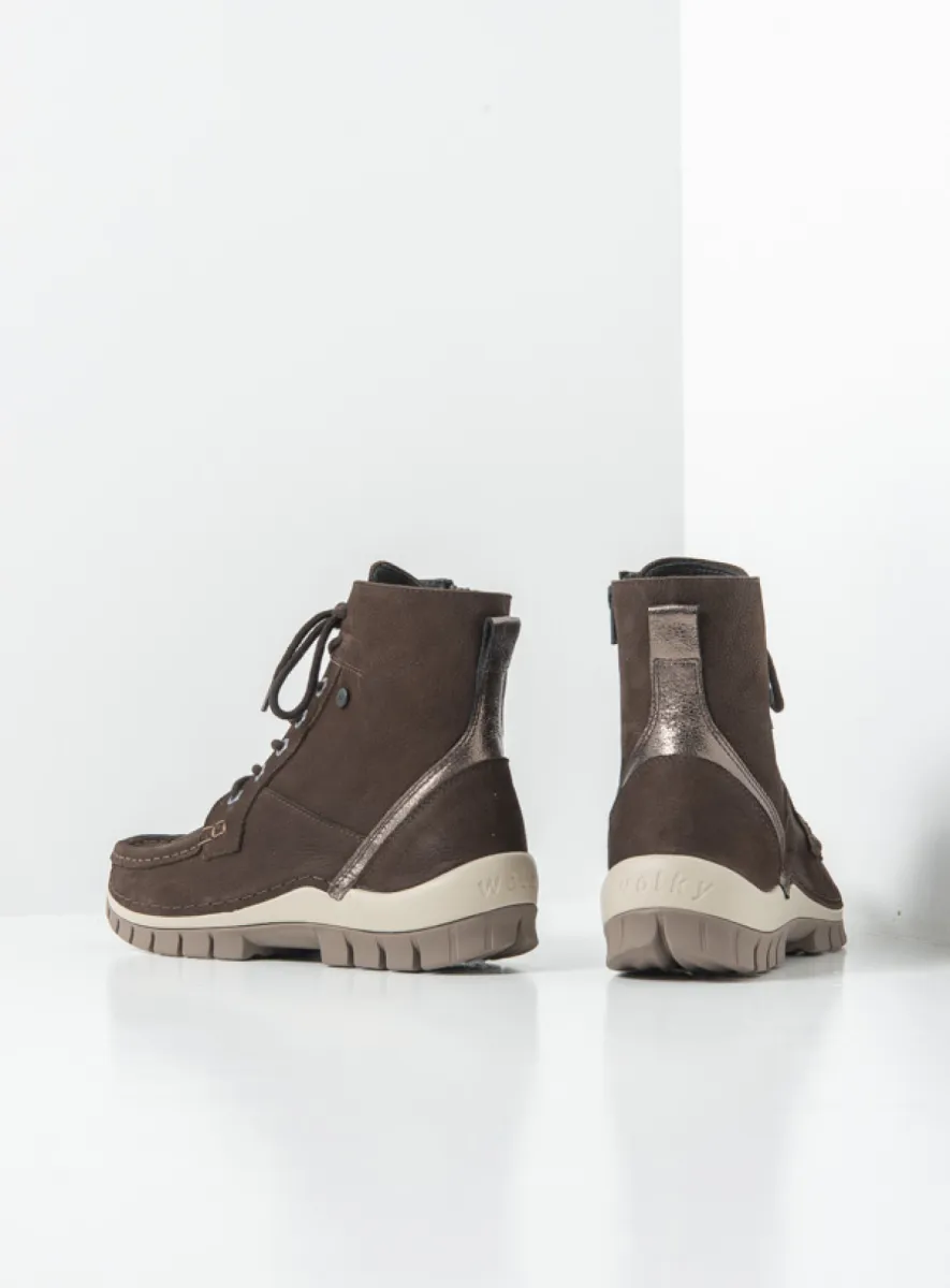 Wolky Lace up boots 04741 Vibe 11300 brown nubuck