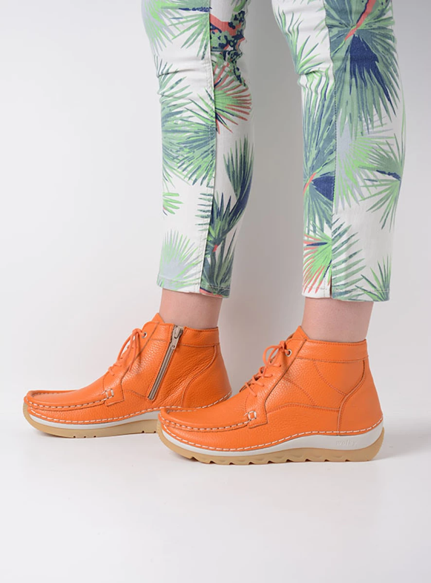 Wolky Lace up shoes 04901 Salado 71557 orange leather