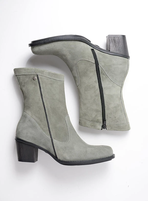 wolky mid calf boots 05056 mallow 40215 castor grey suede top