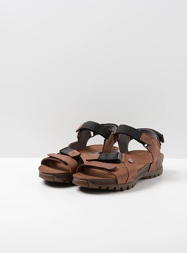 wolky sandals 05450 cradle 30430 cognac leather front