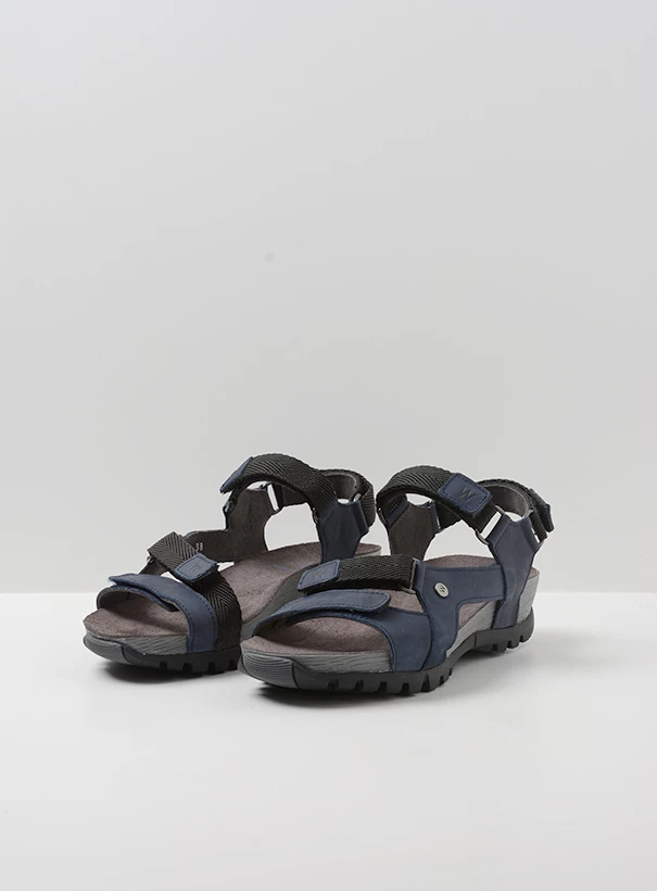 wolky sandals 05450 cradle 30800 blue leather front