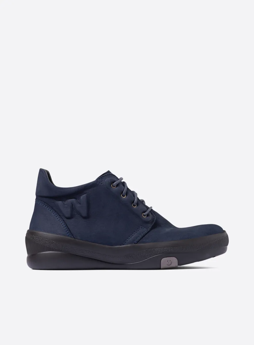 Wolky Fuse - blue nubuck Lace up shoes for women