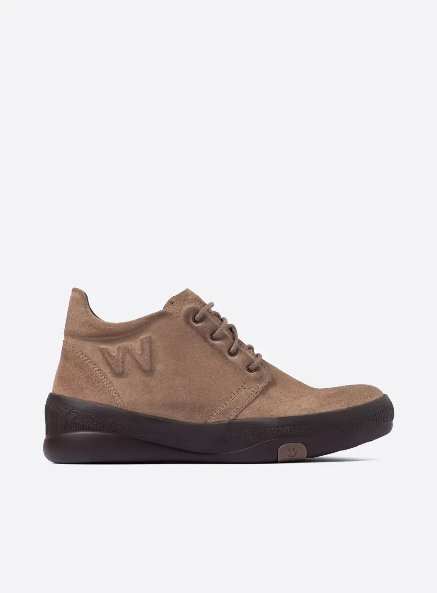 Wolky Fuse - beige suede Lace up shoes for women