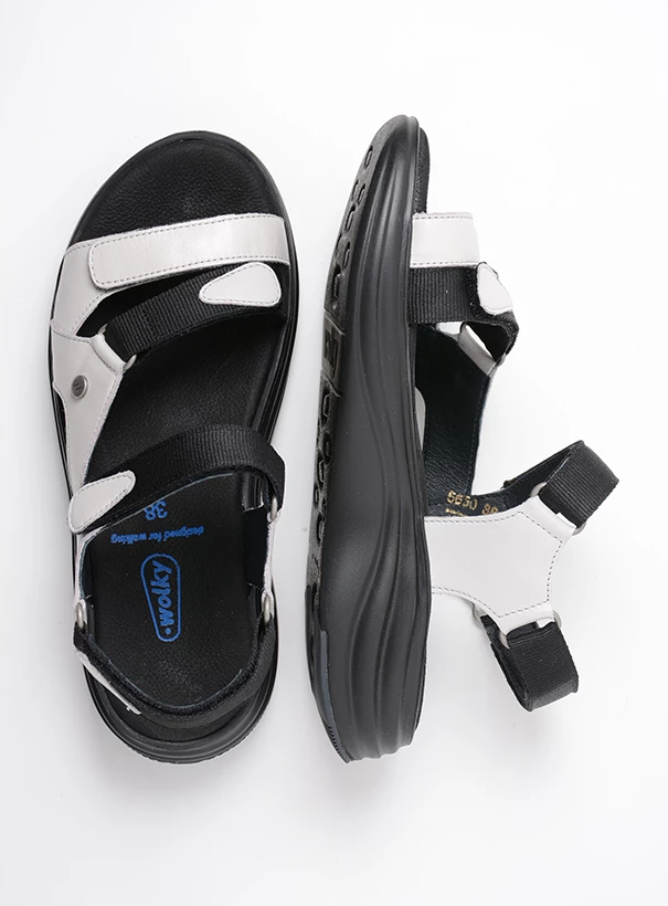 wolky sandals 05650 cirro 30121 offwhite leather top