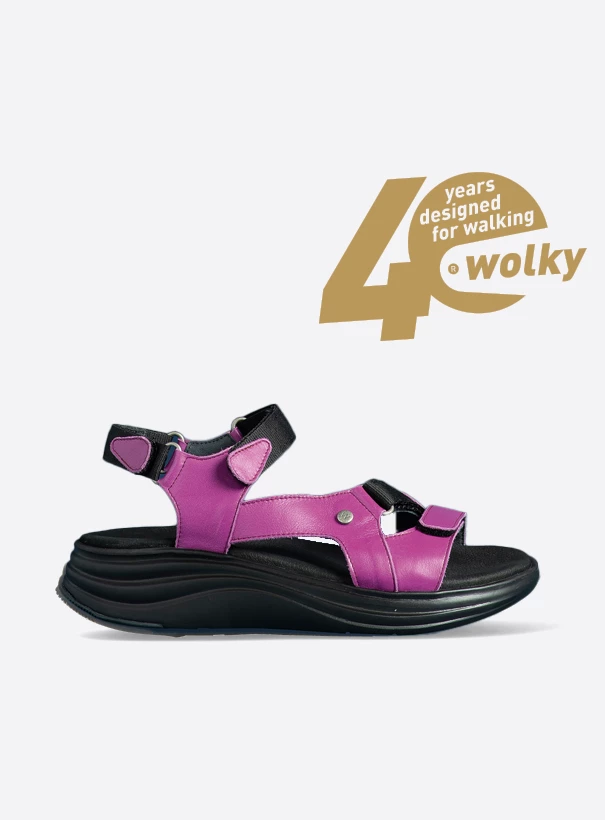 wolky sandals 05650 cirro 30660 fuchsia leather