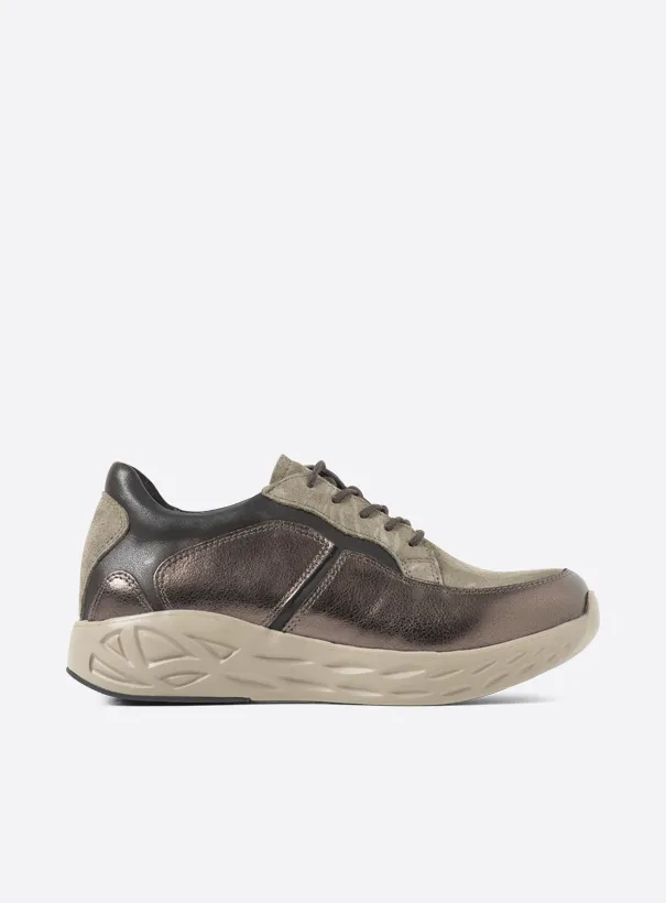 Wolky Trainers 05700 Bounce 90203 lead metallic combi stretch leather