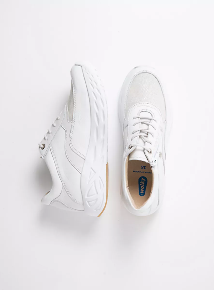 Wolky Trainers 05703 Vitality S2F 90101 white combi stretch leather