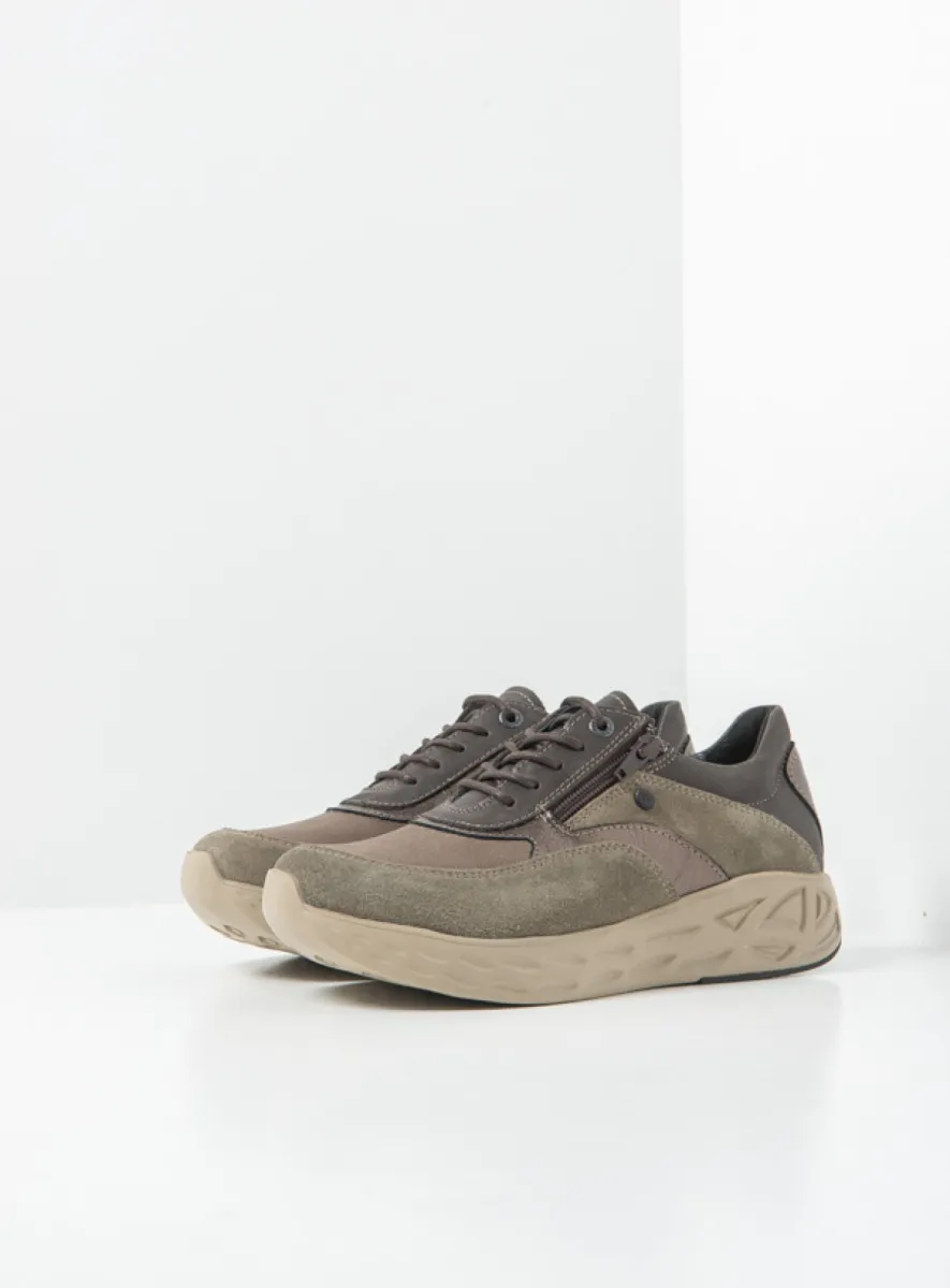 Wolky Vitality S2F - lead combi stretch leather Trainers for women