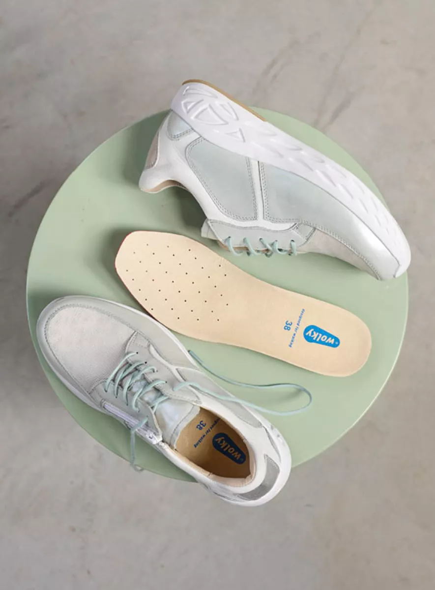 Wolky Trainers 05704 Bounce 90870 summer blue combi stretch leather