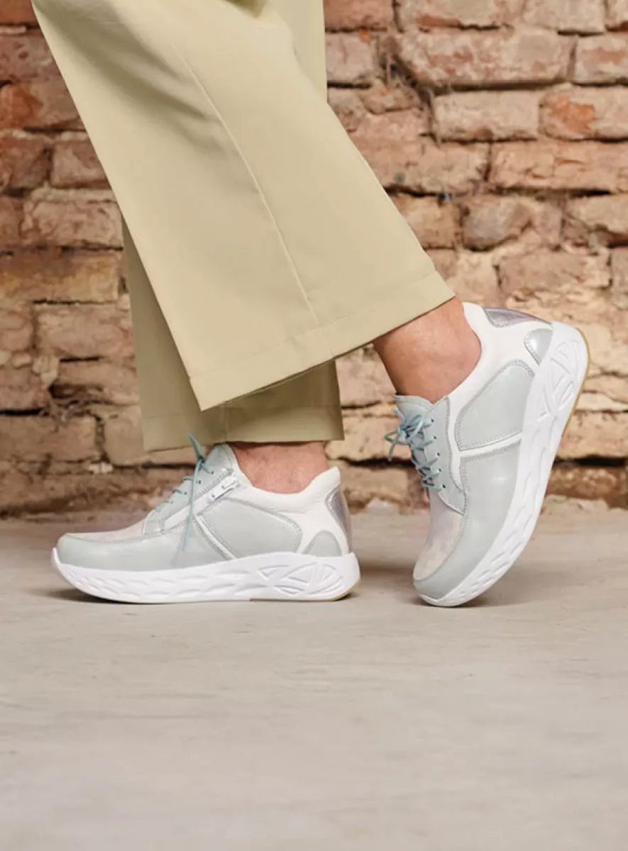 Wolky Trainers 05704 Bounce 90870 summer blue combi stretch leather