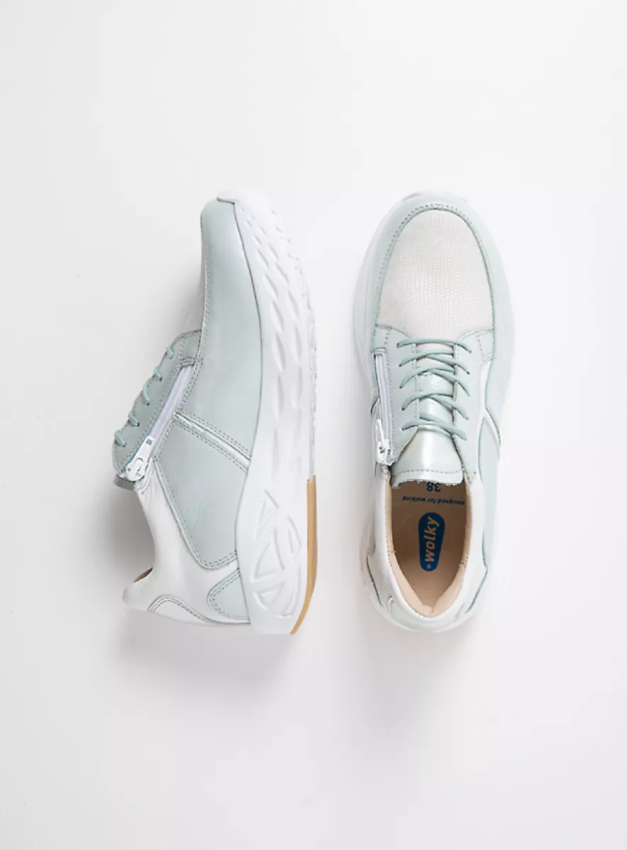 Wolky Trainers 05704 Bounce 90870 summer blue combi stretch leather