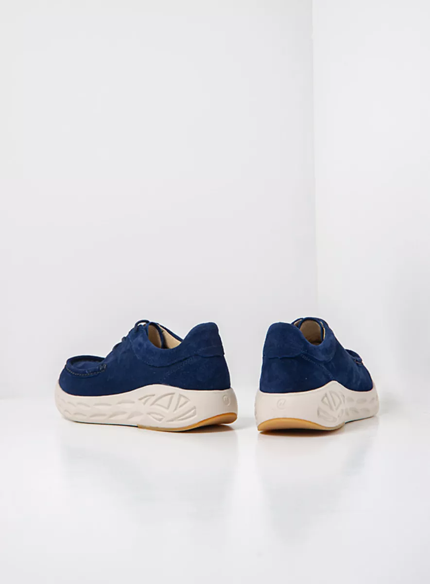 Wolky Lace up shoes 05707 Pro Moc 40820 denim suede
