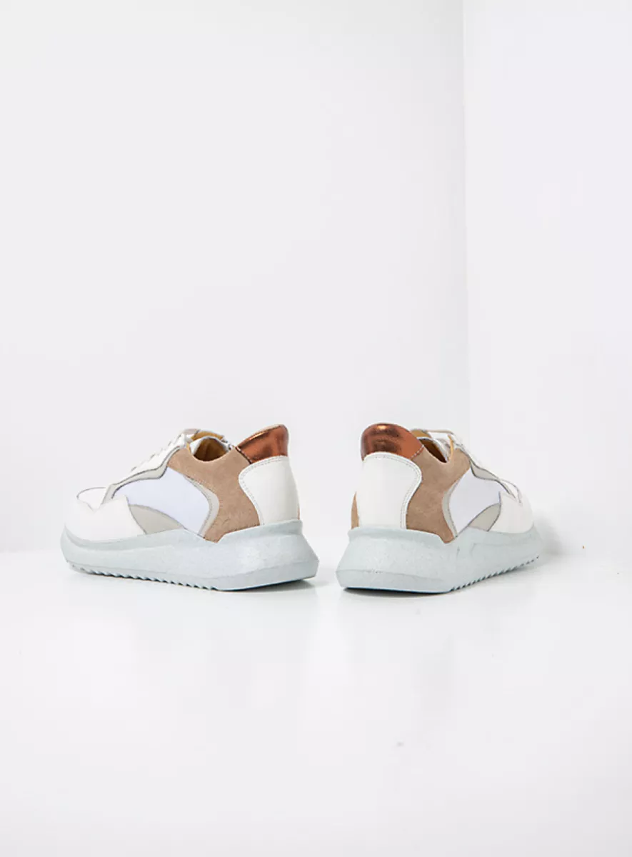 Wolky Trainers 05750 Whaler 90100 white combi stretch leather