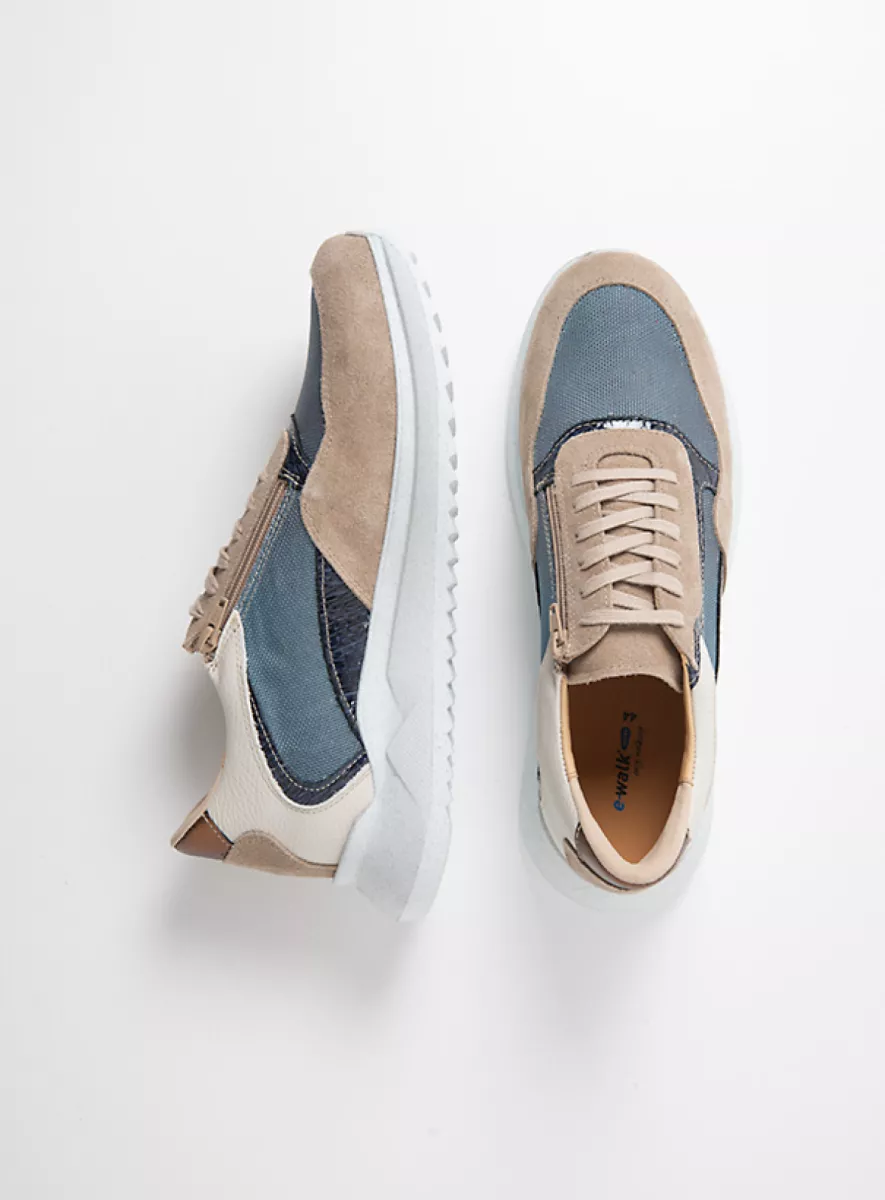 Wolky Trainers 05750 Whaler 90128 safari/jeans combi stretch leather